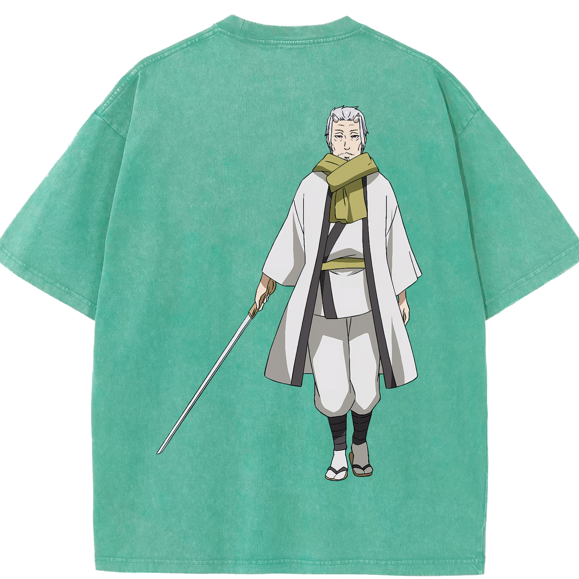 （画像用） 転スラ Regarding Reincarnated to Slime 綿100% ヴィンテージ風 半袖Tシャツ（背面プリント）